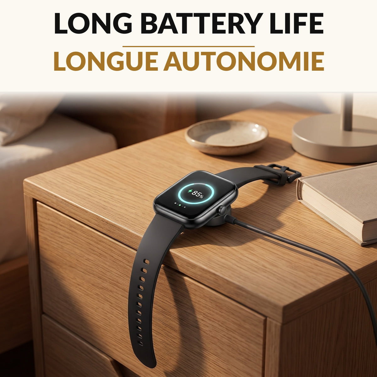 Smart Watch for Men and Women with Bluetooth Calling 1.83 Inch HD Touchscreen Fitness Tracker Heart Rate SpO2 Sleep Monitor 100 Sport Modes IP68
