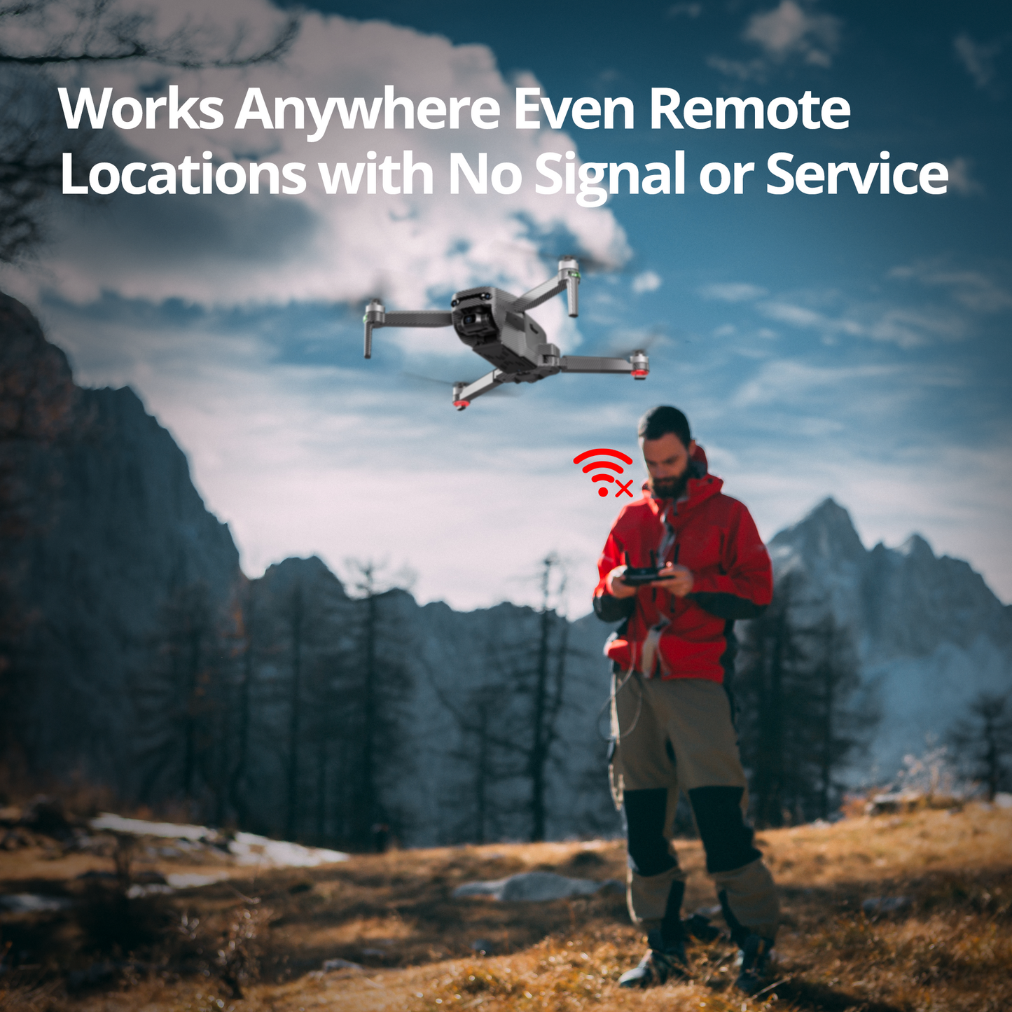 The Bigly Brothers GD96 Midnight Alpha Ultra HD, Built-In Binocular Long Range Obstacle Avoidance Drone with Carrying Case, 30-Mins Flight Time, 5km Range, 3-Axis Gimbal, GPS System, Follow Me Mode