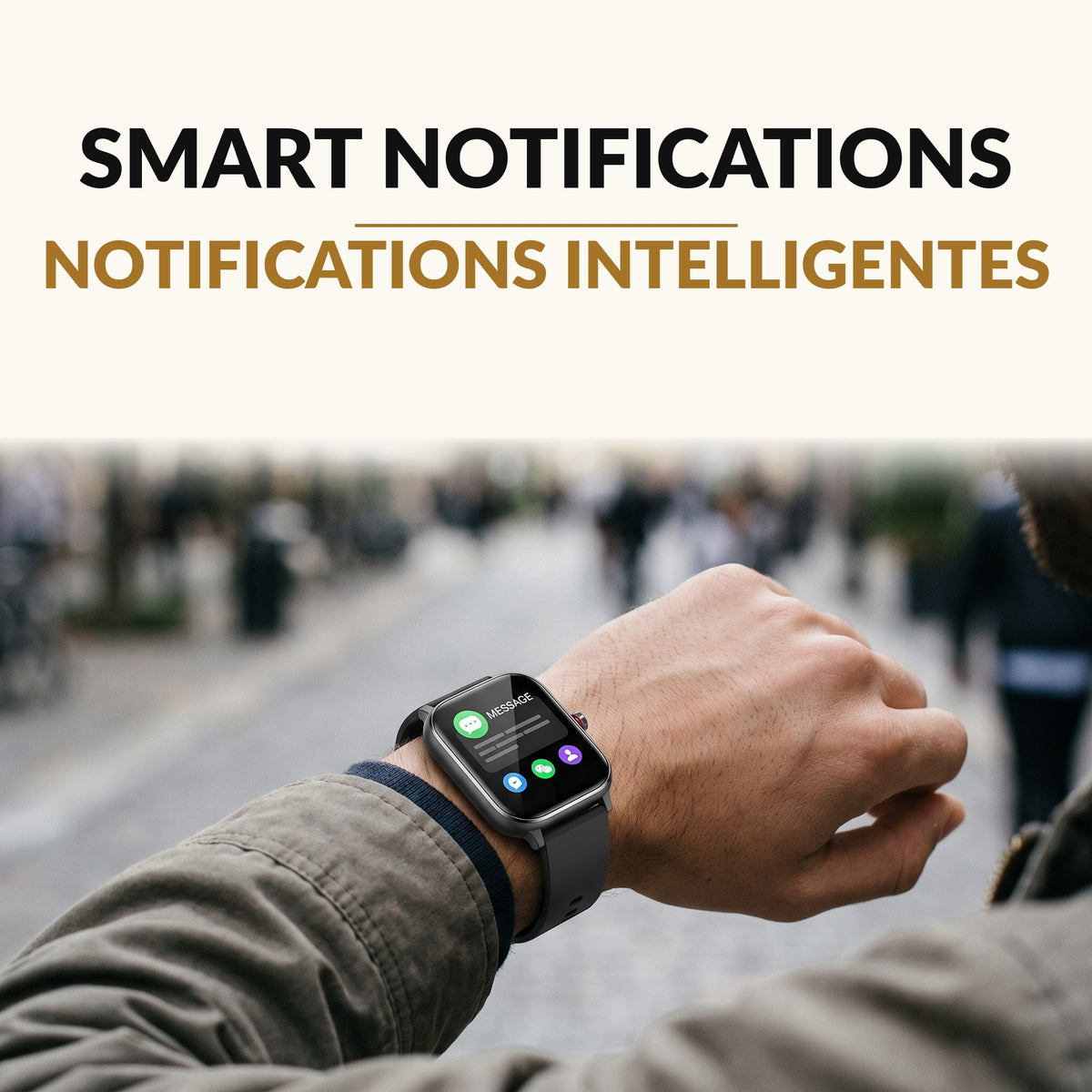 Smart Watch for Men and Women 1.91 Inch HD Touchscreen Bluetooth Calling 110 Sport Modes IP68 Waterproof Heart Rate Sleep Monitor 200 Watch Faces