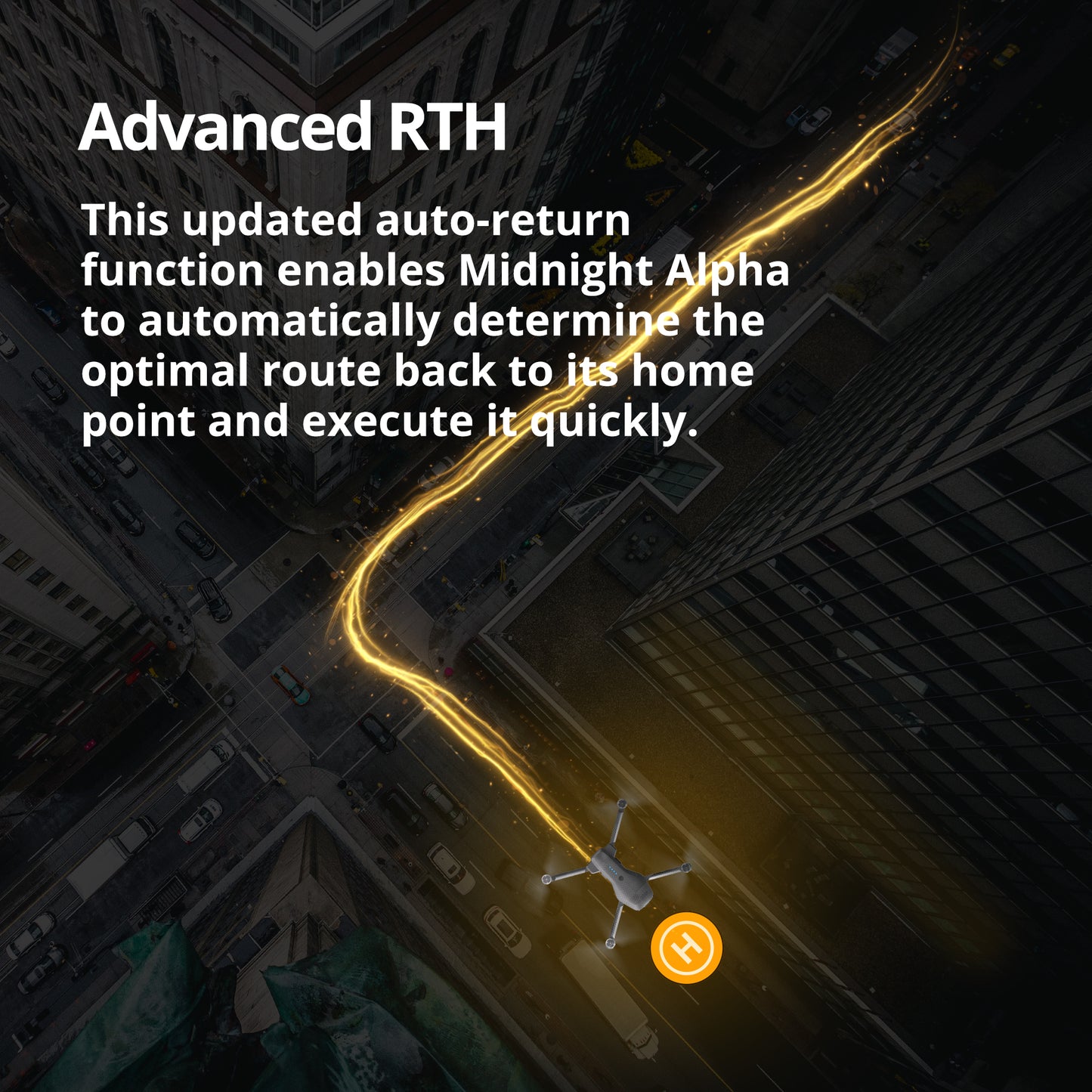 REFURBISHED: The Bigly Brothers GD96 Midnight Alpha Ultra HD, Built-In Binocular Long Range Obstacle Avoidance Drone with Carrying Case, 30-Mins Flight Time, 5km Range, 3-Axis Gimbal, GPS System, Follow Me Mode