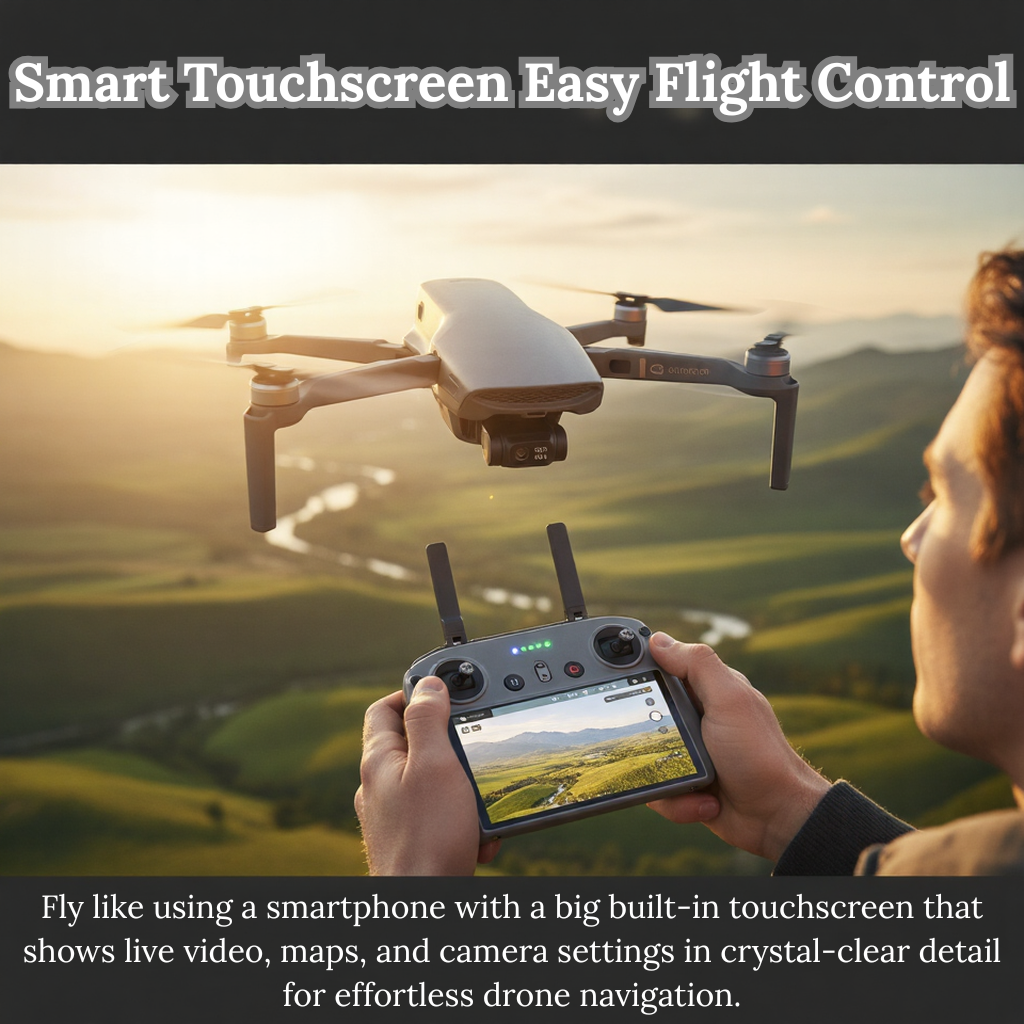 Bigly Brothers Walker-Air Mini SE FPV Drone with Built-In Screen Controller, 48MP Camera, GPS