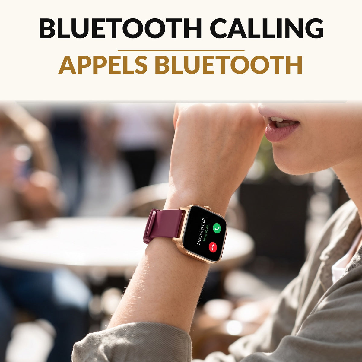 Smart Watch for Women and Men 1.83 Inch HD Screen Bluetooth Calling Step Counter Sleep Monitor 113 Sport Modes Fitness Tracker 7 Day Battery