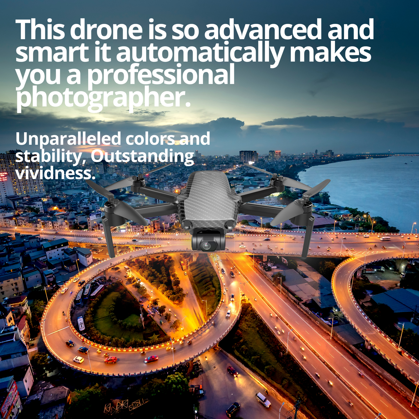 REFURBISHED: The Bigly Brothers Voyager Zino Drone, 249 Grams, 10km Range, 4K Ultra HD 30fps Camera, 3-Axis Ultra Stable Gimbal, 45mins Flight Time AI-Powered Follow Me, Big Baller Combo!