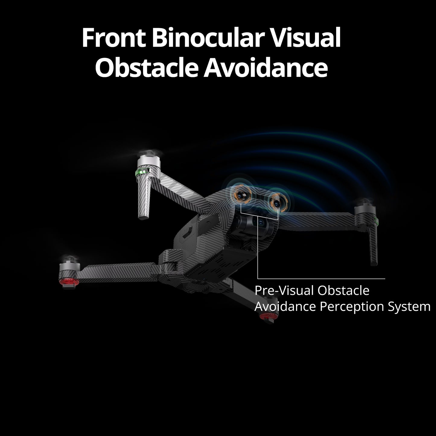 REFURBISHED: The Bigly Brothers GD96 Midnight Alpha Ultra HD, Built-In Binocular Long Range Obstacle Avoidance Drone with Carrying Case, 30-Mins Flight Time, 5km Range, 3-Axis Gimbal, GPS System, Follow Me Mode