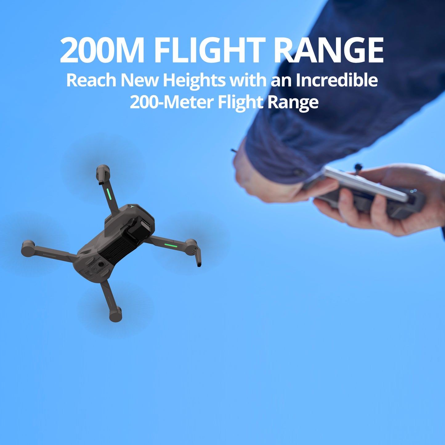 The Bigly Brothers E58 X Lite Mark II Delta Black Superior Edition Edition, FPV Drone with Camera, 360 Degrees of Obstacle Avoidance, Carrying Case plus an additional 2000mAh Battery, Below 249g, Ready to Fly!