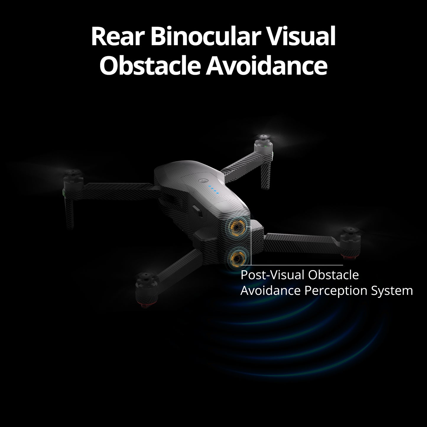REFURBISHED: The Bigly Brothers GD96 Midnight Alpha Ultra HD, Built-In Binocular Long Range Obstacle Avoidance Drone with Carrying Case, 30-Mins Flight Time, 5km Range, 3-Axis Gimbal, GPS System, Follow Me Mode