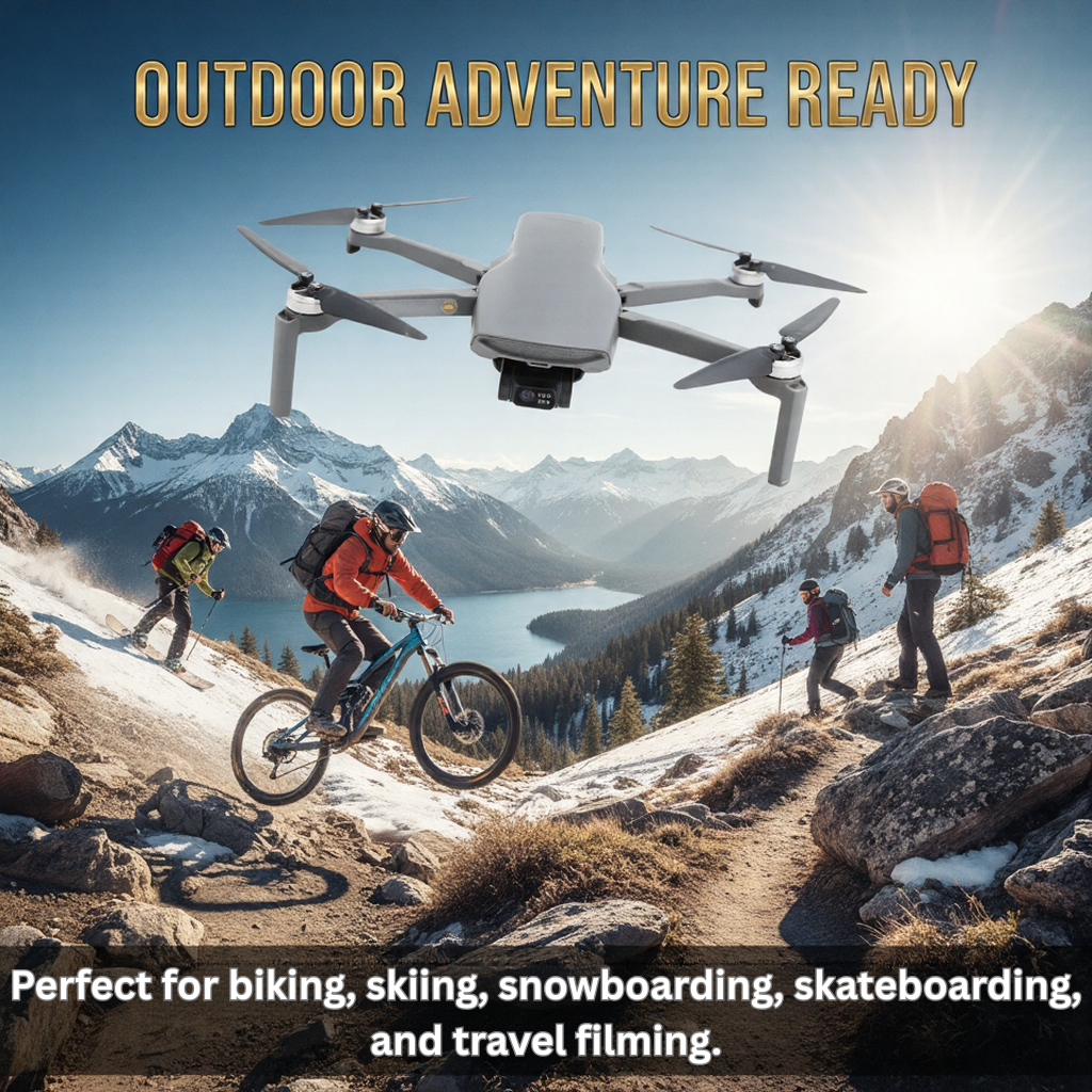 Bigly Brothers Walker-Air Mini SE FPV Drone with Built-In Screen Controller, 48MP Camera, GPS