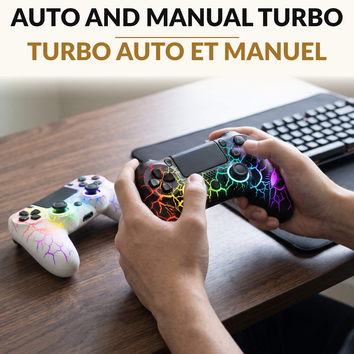 Light Up Wireless Controller 2-Pack, RGB