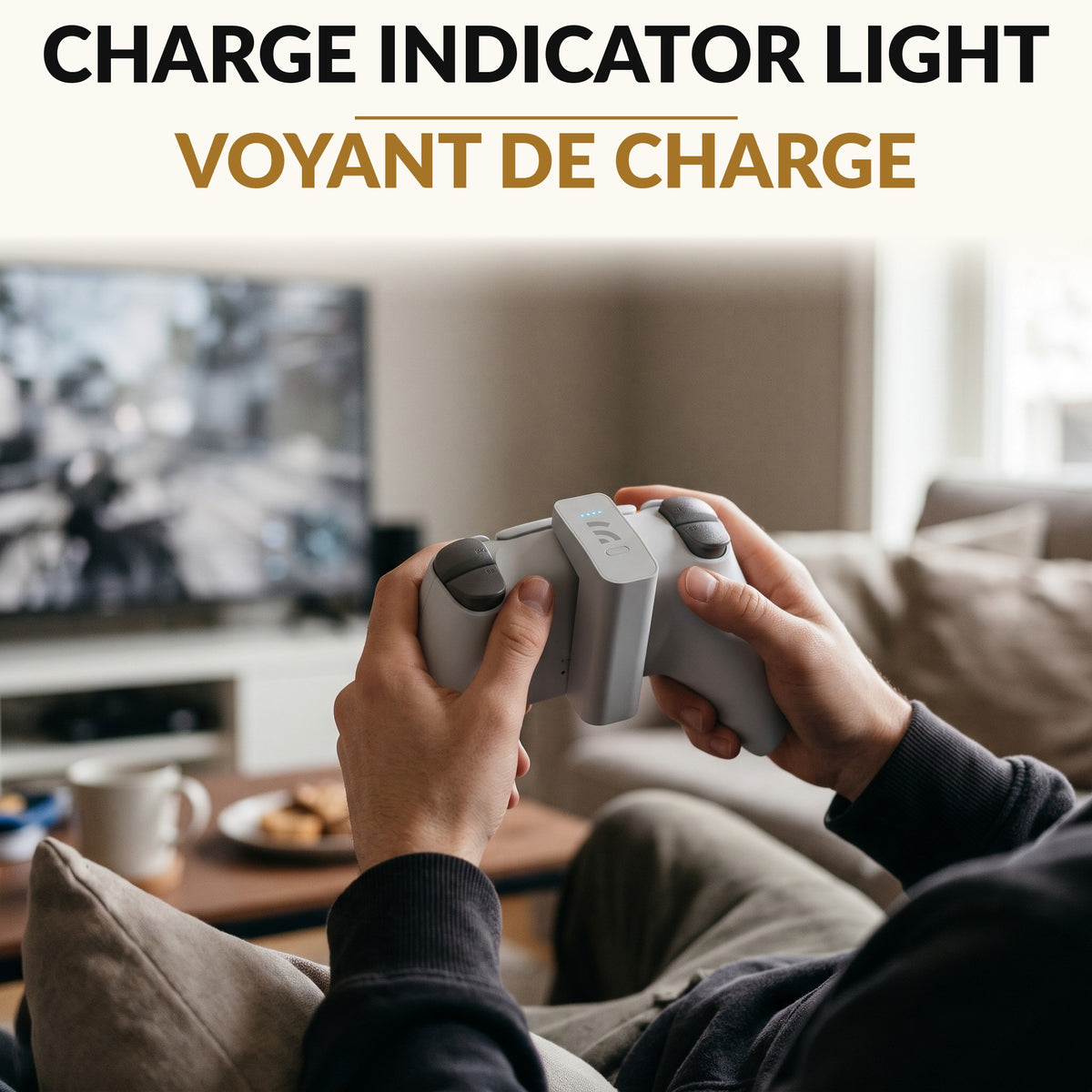 Clip On Wireless Controller Charger Portable Battery Pack with Over 12 Hours Extra Play Time Play While Charging USB C Lightweight Game Controller Power Bank