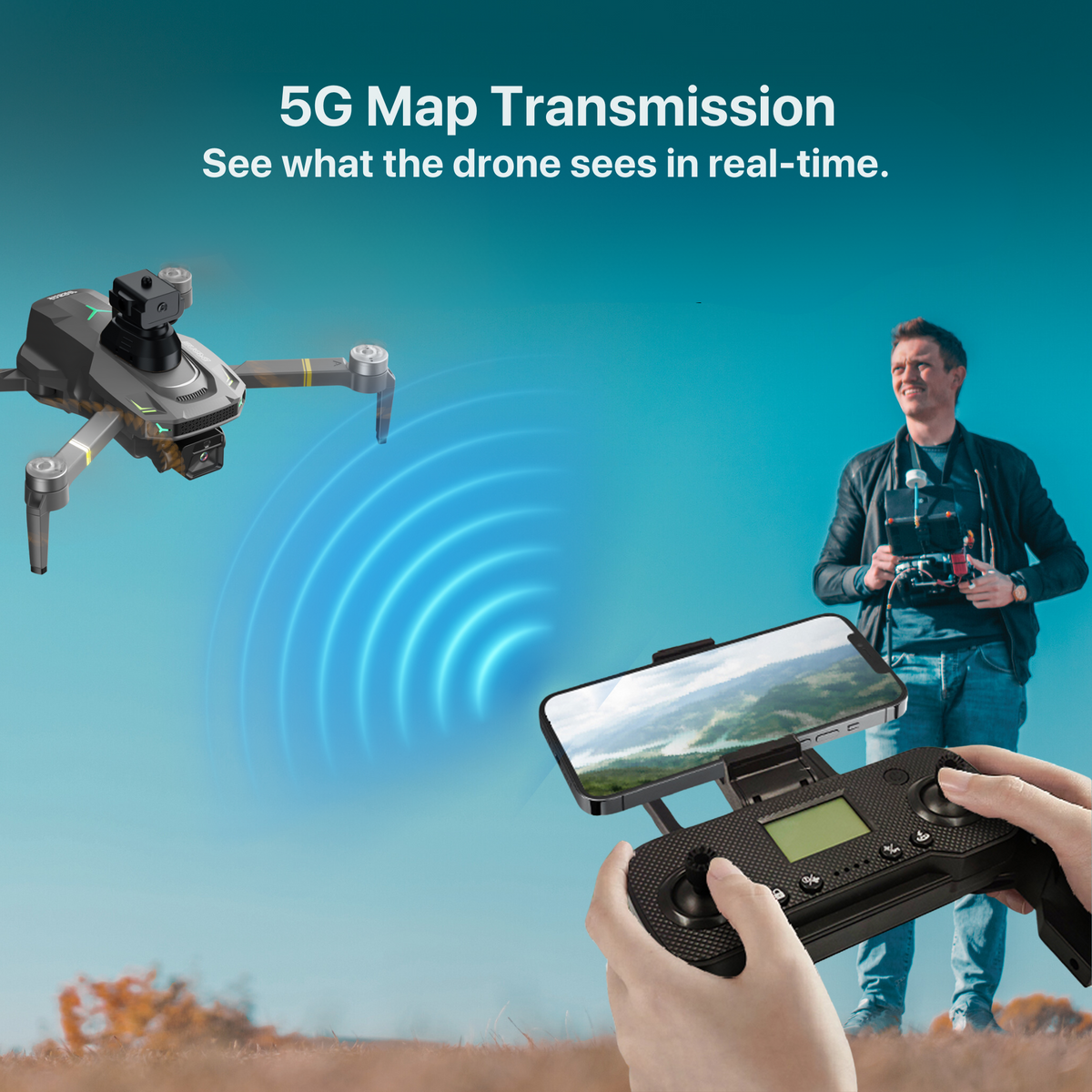 REFURBISHED: The Bigly Brothers E58 X Lite Mark II Delta Black Superior Edition, FPV Drone with Camera, 360 Degrees of Obstacle Avoidance, Carrying Case plus an additional 2000mAh Battery, Below 249g, Ready to Fly!