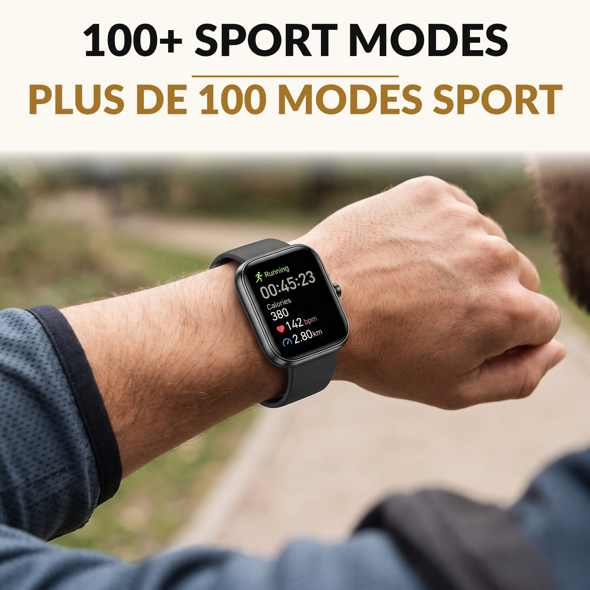 Smart Watch for Men and Women with Bluetooth Calling 1.83 Inch HD Touchscreen Fitness Tracker Heart Rate SpO2 Sleep Monitor 100 Sport Modes IP68