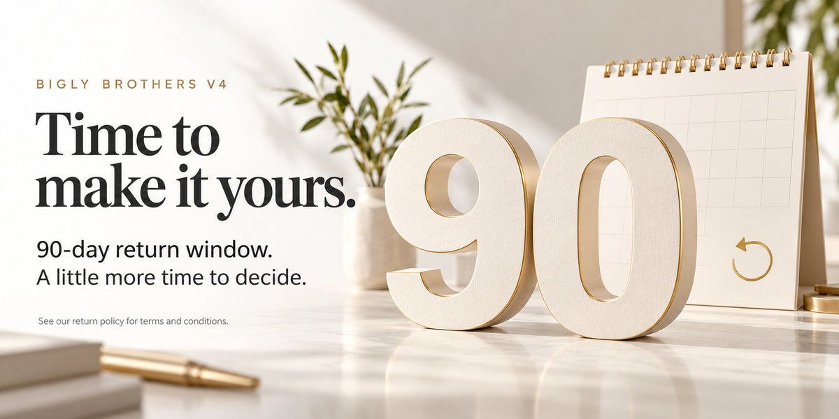 90-day return window, subject to return-policy terms
