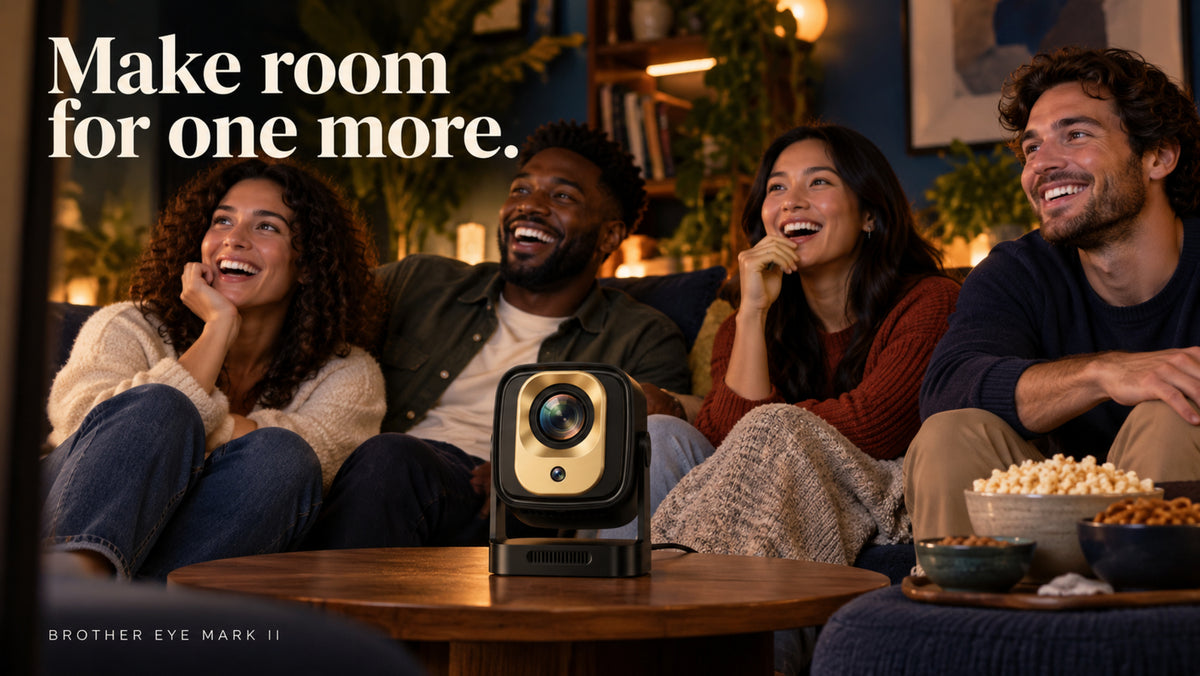 Brother Eye Mark II black and gold projector — Make room for one more.