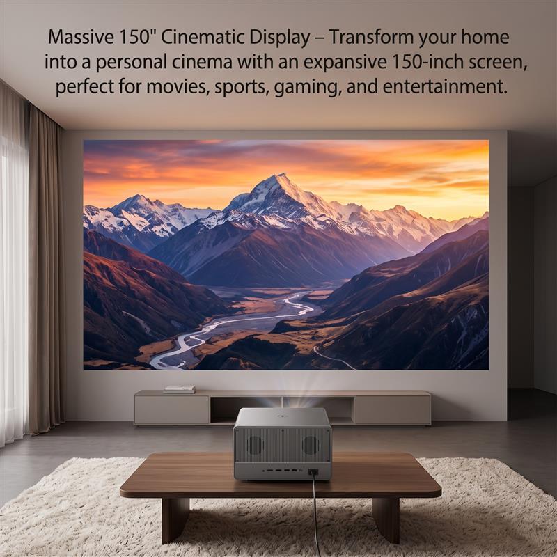 Mark V projector — massive 150-inch cinematic display