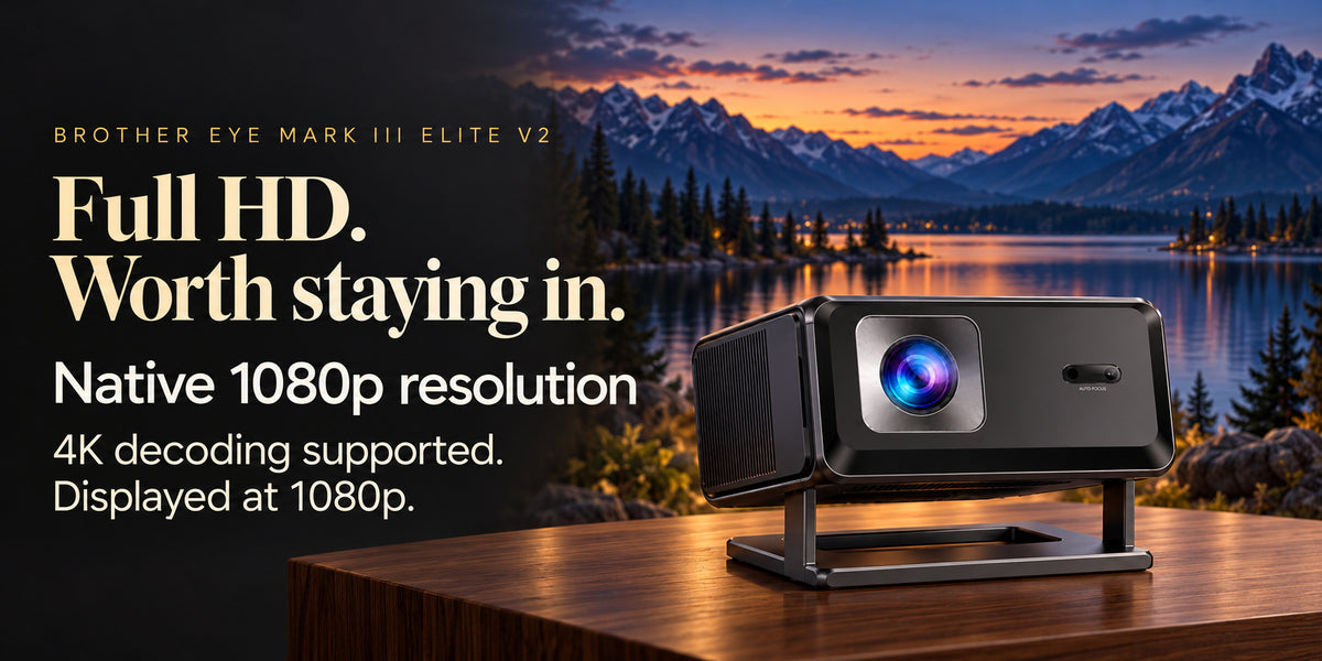 Brother Eye Mark III Elite V2: Native Full HD clarity. 4K input is displayed at native 1080p.