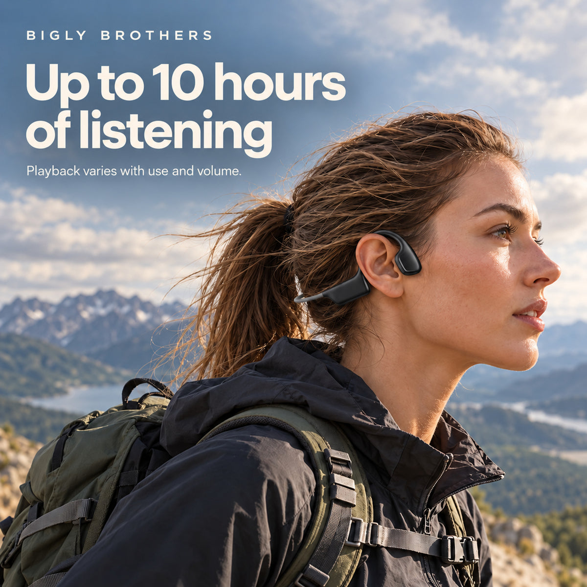 Sportsmatic Elite Call up to 10 hours of listening
