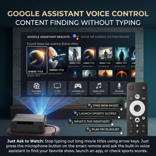 Mark IV Lite Google Assistant voice control with remote