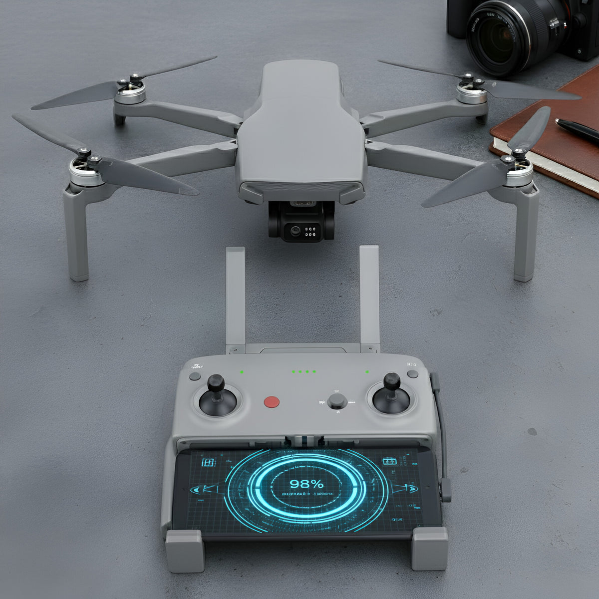 New Release Walker Air Satcom 1 Elite Mini SE FPV Drone, One Throw Fly, 48 MP Camera, 58-Mins Flight Time, 4km Range, 3-Axis Gimbal, GPS System, Follow Me Mode, Below 249 Grams