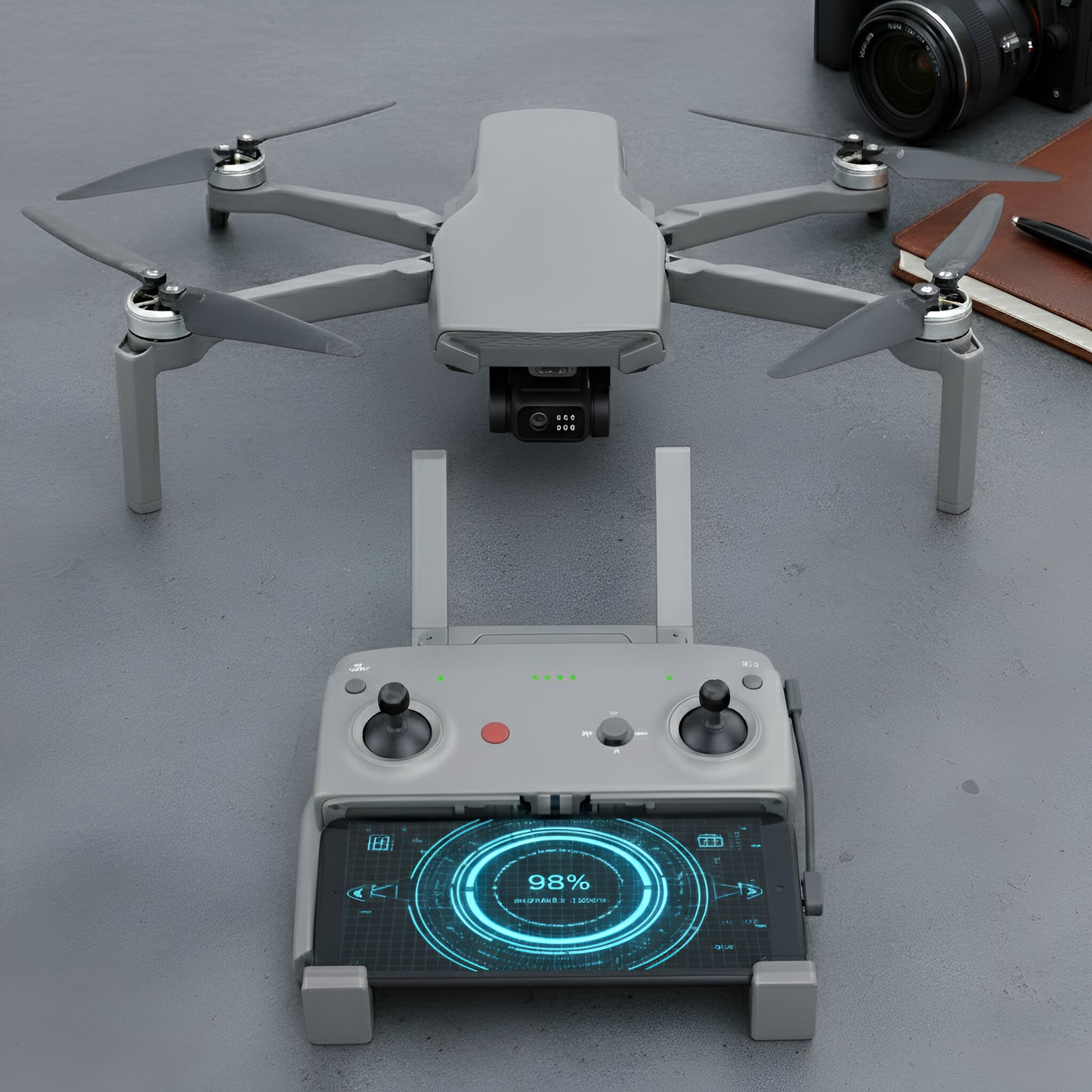 New Release Walker Air Satcom 1 Elite Mini SE FPV Drone, One Throw Fly, 48 MP Camera, 58-Mins Flight Time, 4km Range, 3-Axis Gimbal, GPS System, Follow Me Mode, Below 249 Grams