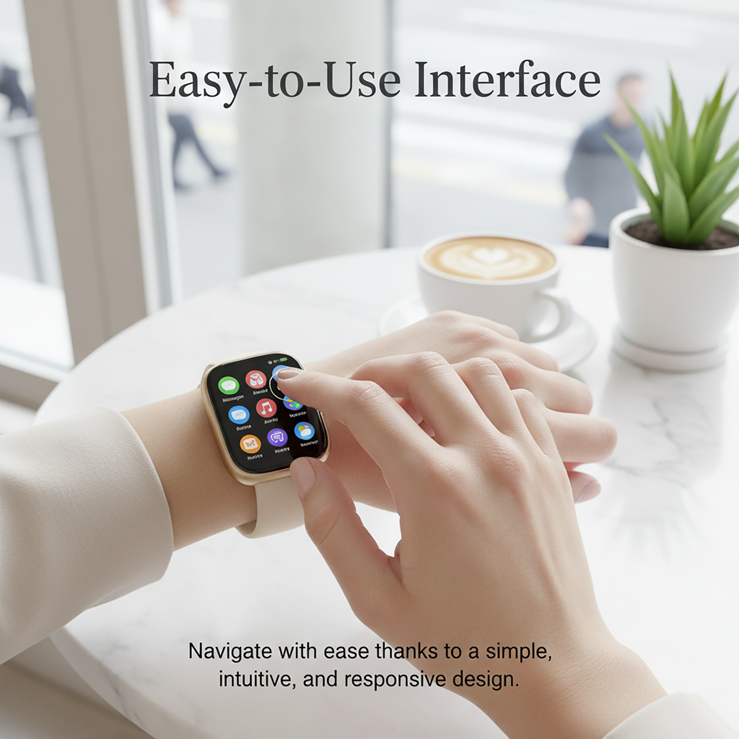 Big Time Baddie Womens Smart Watch, Sports Watch with Blood Pressure, Call/Text, Heart Rate, Blood Oxygen Level Monitor, Sleep Tracker, 110+ Sport Modes, IP68 Waterproof Watch for Women