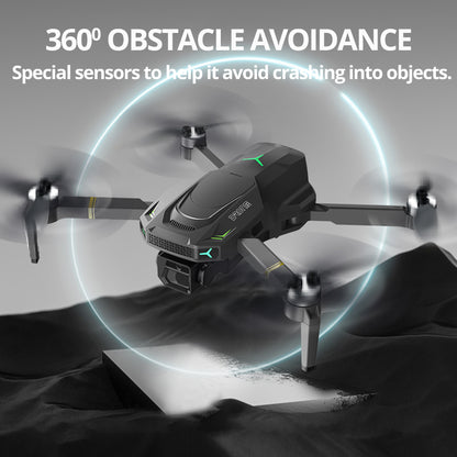 The Bigly Brothers E58 X Lite Mark II Delta Black Superior Edition Edition, FPV Drone with Camera, 360 Degrees of Obstacle Avoidance, Carrying Case plus an additional 2000mAh Battery, Below 249g, Ready to Fly!