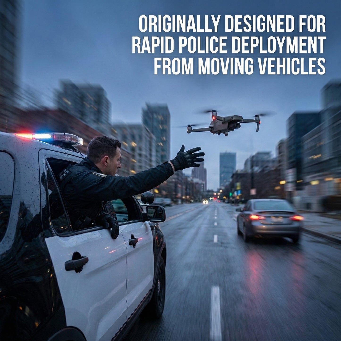 The Bigly Brothers Walker Air Midnight Commando Elite FPV Drone, FPV Goggles, 2 Batteries, 2 Remote Controllers, Carrying Case, Voice Commands, 48 Megapixel Camera, One Key Return Home, Below 249 Grams, Designed in Canada