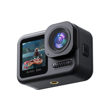 The Bigly Brothers Tribeca 2n2 Action Camera Vlogging Combo: 20M Waterproof With No Case, 64gb SdCard Included, 4K 60fps, 6-Axis Anti-Shake Stabilization, Dual Touch Screen, Wireless Remote Controller with a built-in Microphone for Extreme sports
