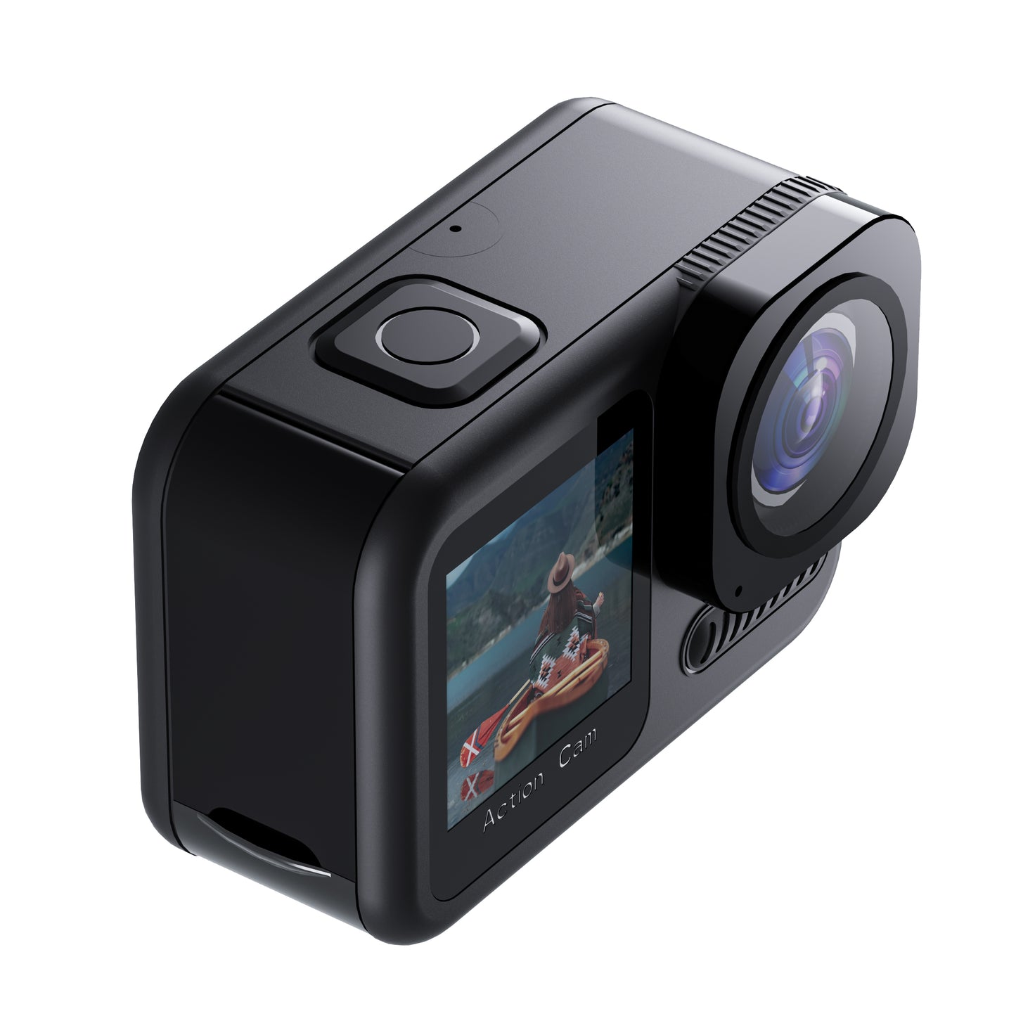 The Bigly Brothers Tribeca 2n2 Action Camera: 20M Body Waterproof, WiFi, 4K 60fps, 6-Axis EIS Anti-Shake, Dual Touch Screen, Wireless Remote Controller with a built-in Microphone