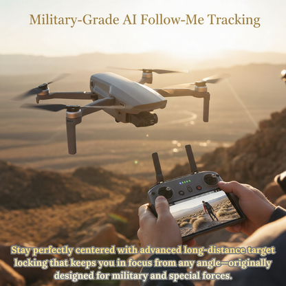 New Release The Bigly Brothers Walker-Air Mini SE FPV Drone with Built-in Screen Controller, One Throw Fly, 48 MP Camera, 58-Mins Flight Time, 4km Range, 3-Axis Gimbal, GPS System, Intelligent Follow Me Mode, Below 249 Grams