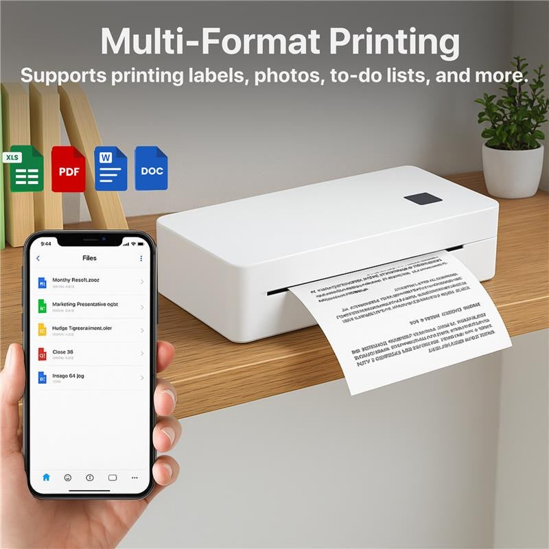 The Bigly Brothers 300DPI High-Resolution Portable Mini Printer – Wireless, Ink, Ribbon, and Cartridge Free for Office & School Use