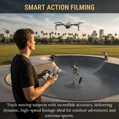 New Release The Bigly Brothers Walker-Air Mini SE FPV Drone with Built-in Screen Controller, One Throw Fly, 48 MP Camera, 58-Mins Flight Time, 4km Range, 3-Axis Gimbal, GPS System, Intelligent Follow Me Mode, Below 249 Grams