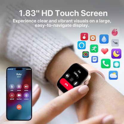 The Bigly Brothers All-in-1 Smart Watch for Women, Sports Watch with Blood Pressure, Call/Text, Heart Rate, Blood Oxygen Level Monitor, Sleep Tracker, 110+ Sport Modes, IP68 Waterproof