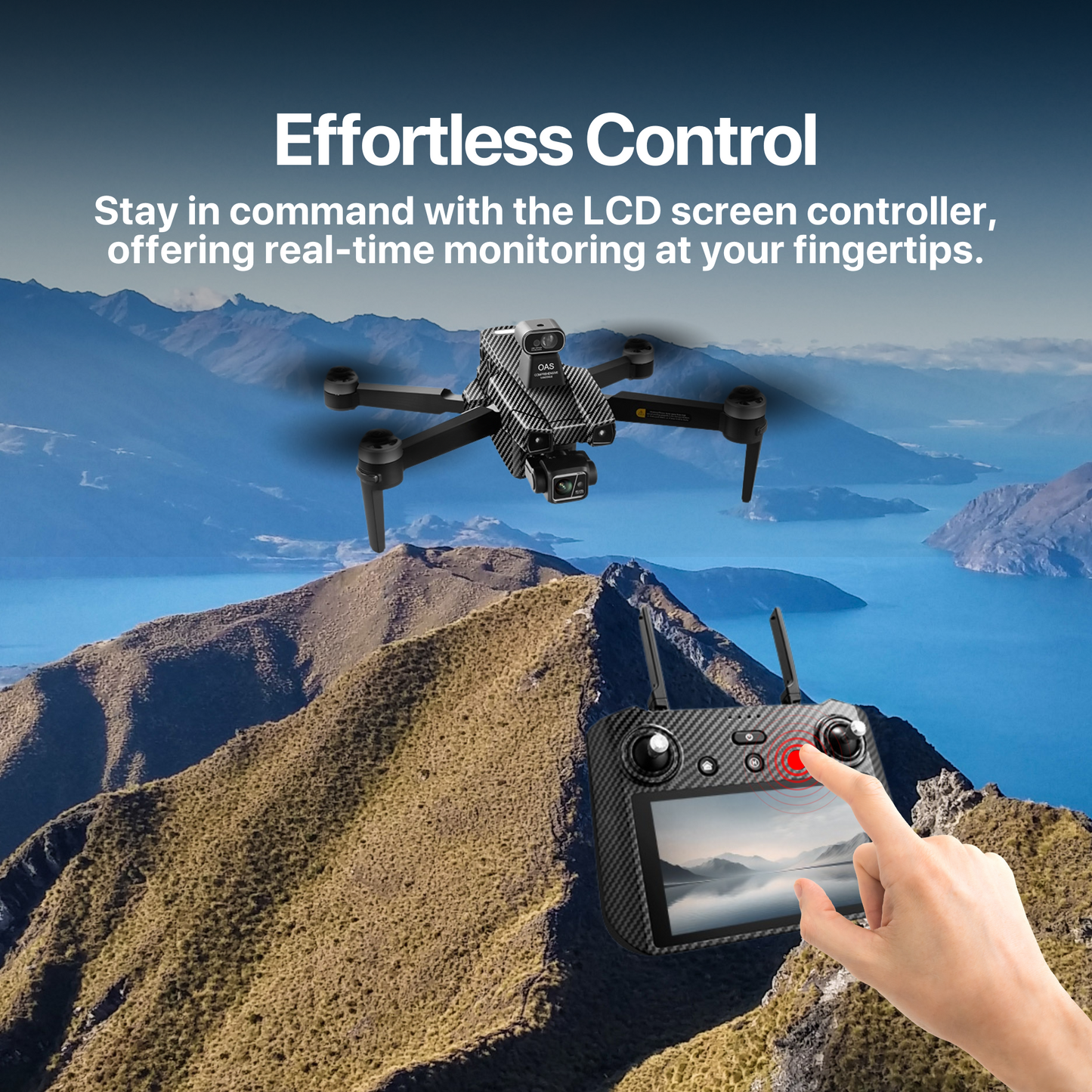 New Release The Bigly Brothers GD99 Drone Fly, Obstacle Avoidance Drone with Case, Anti Shake Camera, 3-Axis Gimbal, 8KM Flight Distance, GPS System, Touchscreen Remote Controller