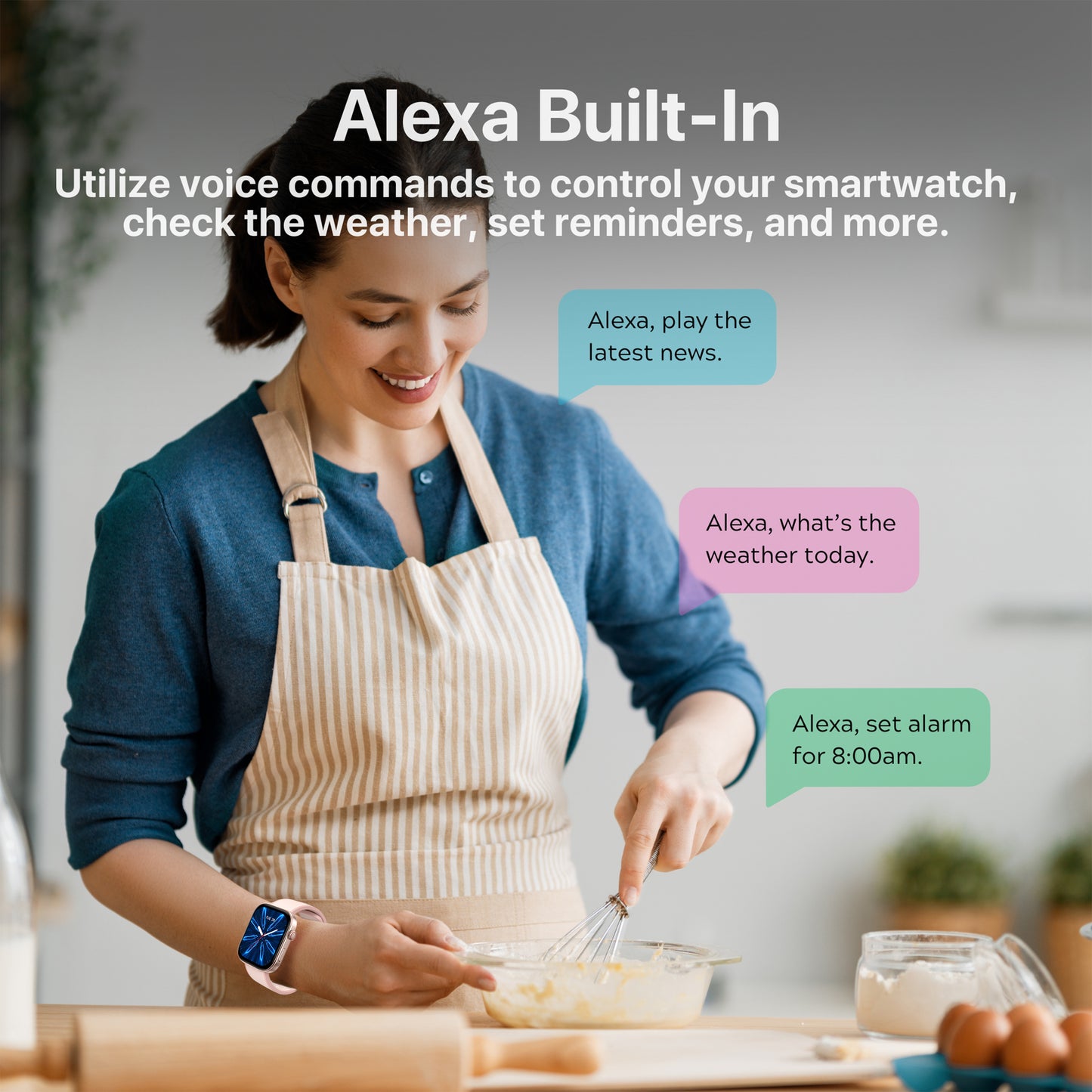 The Bigly Brothers All-in-1 Smart Watch for Women, Sports Watch with Blood Pressure, Call/Text, Heart Rate, Blood Oxygen Level Monitor, Sleep Tracker, 110+ Sport Modes, IP68 Waterproof