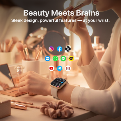 Big Time Baddie Womens Smart Watch, Sports Watch with Blood Pressure, Call/Text, Heart Rate, Blood Oxygen Level Monitor, Sleep Tracker, 110+ Sport Modes, IP68 Waterproof Watch for Women