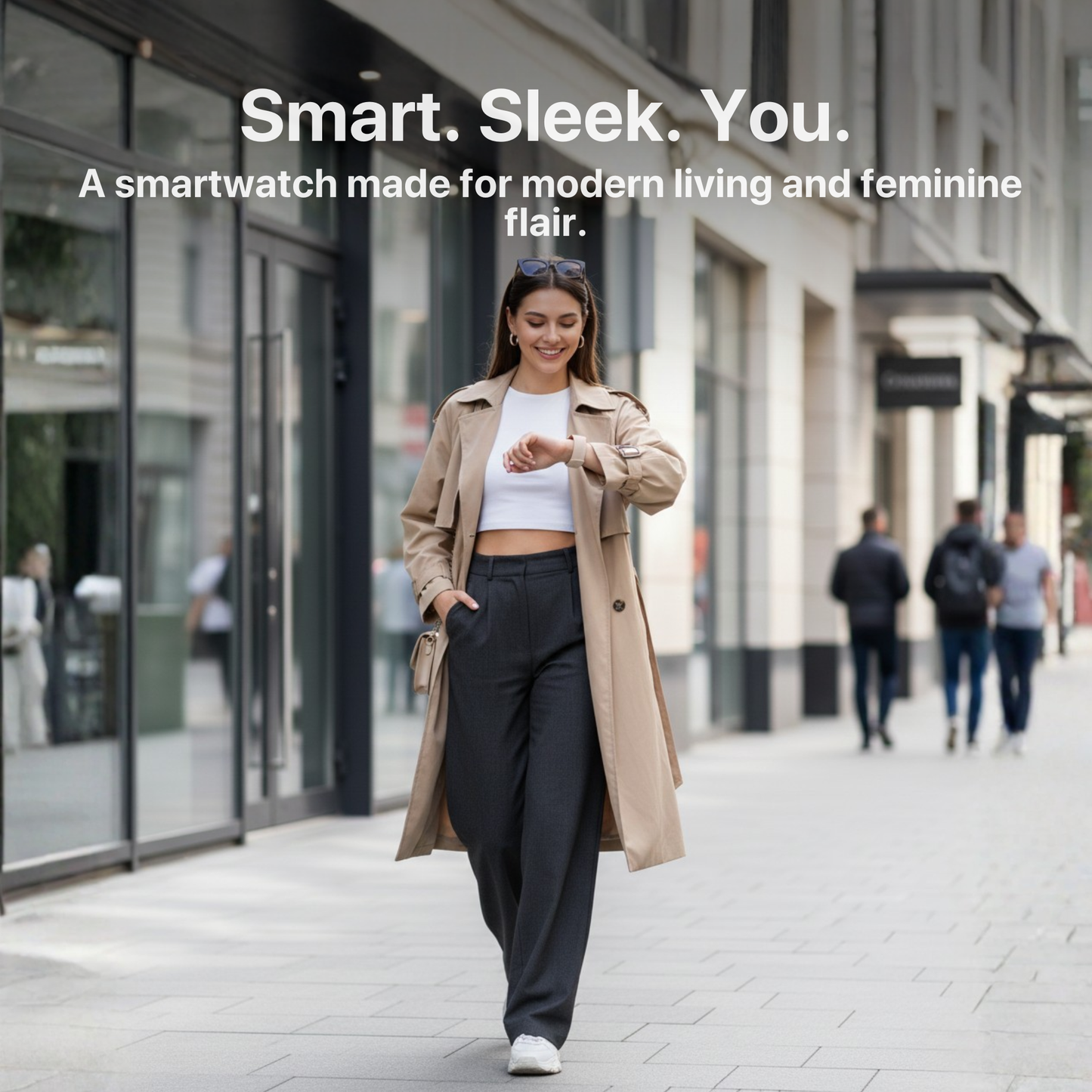 Big Time Baddie Womens Smart Watch, Sports Watch with Blood Pressure, Call/Text, Heart Rate, Blood Oxygen Level Monitor, Sleep Tracker, 110+ Sport Modes, IP68 Waterproof Watch for Women