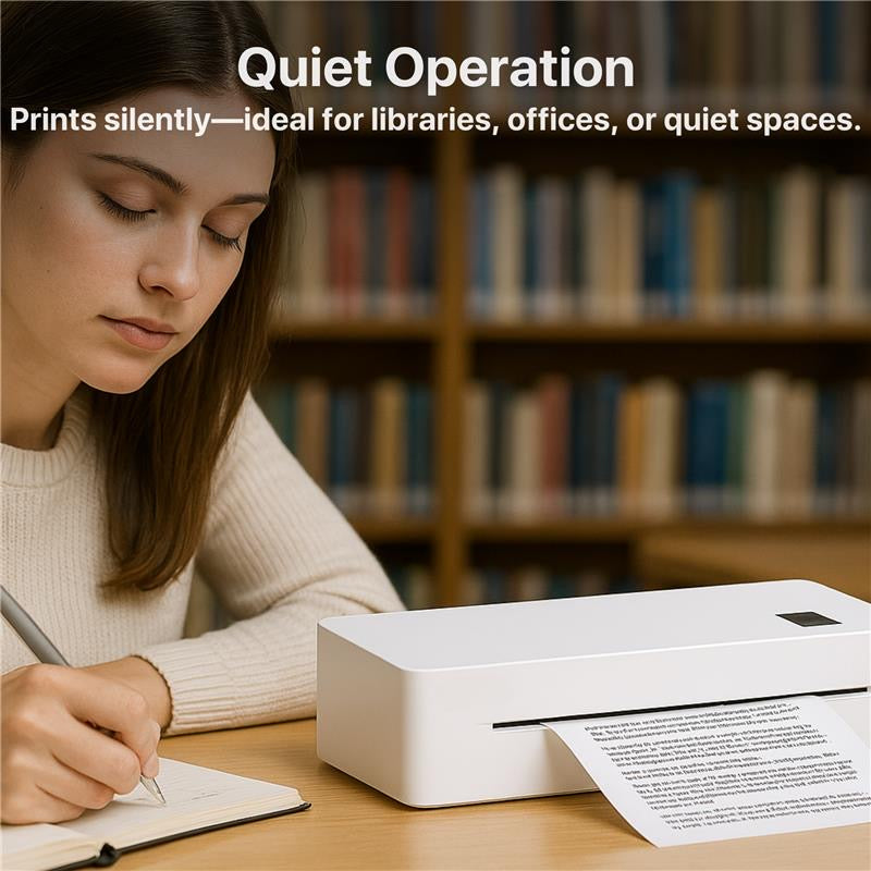 The Bigly Brothers 300DPI High-Resolution Portable Mini Printer – Wireless, Ink, Ribbon, and Cartridge Free for Office & School Use