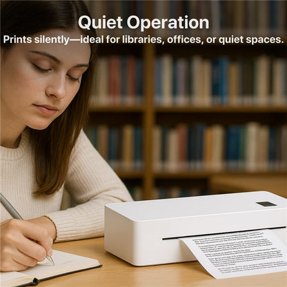 The Bigly Brothers 300DPI High-Resolution Portable Mini Printer – Wireless, Ink, Ribbon, and Cartridge Free for Office & School Use