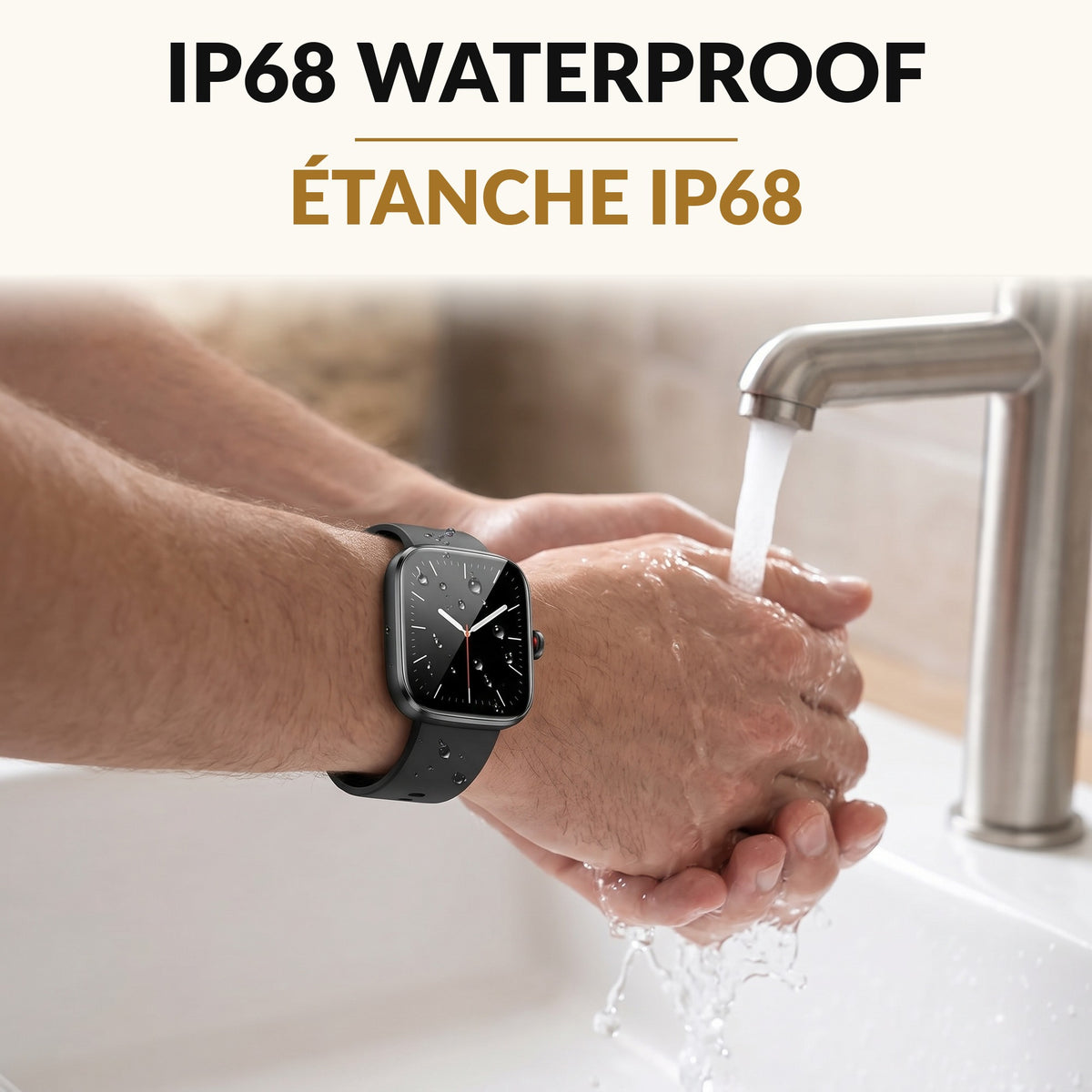 Smart Watch for Men and Women 1.91 Inch HD Touchscreen Bluetooth Calling 110 Sport Modes IP68 Waterproof Heart Rate Sleep Monitor 200 Watch Faces