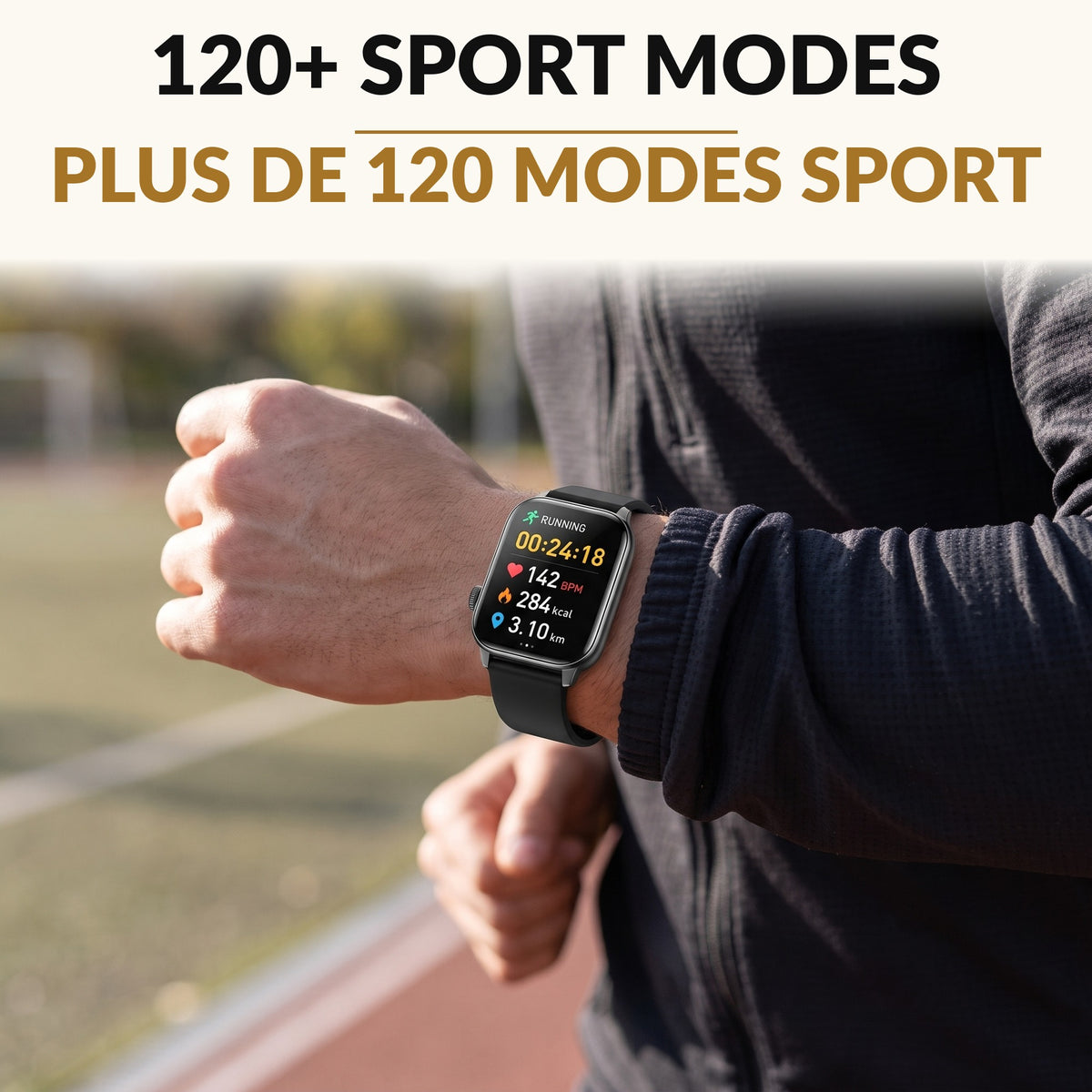 Curved Screen Smart Watch for Men and Women 1.91 Inch Display Bluetooth Calling Voice Assistant 120 Sport Modes Fitness Tracker Waterproof