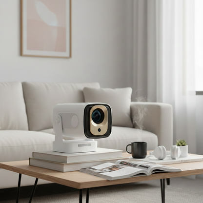 The Bigly Brothers Mini Portable Projector 1080P Full HD Supported, WiFi Bluetooth Movie Projector for Home & Outdoor Use, Auto Keystone, LED Video Projector Compatible with Phone, PC, Gaming Console