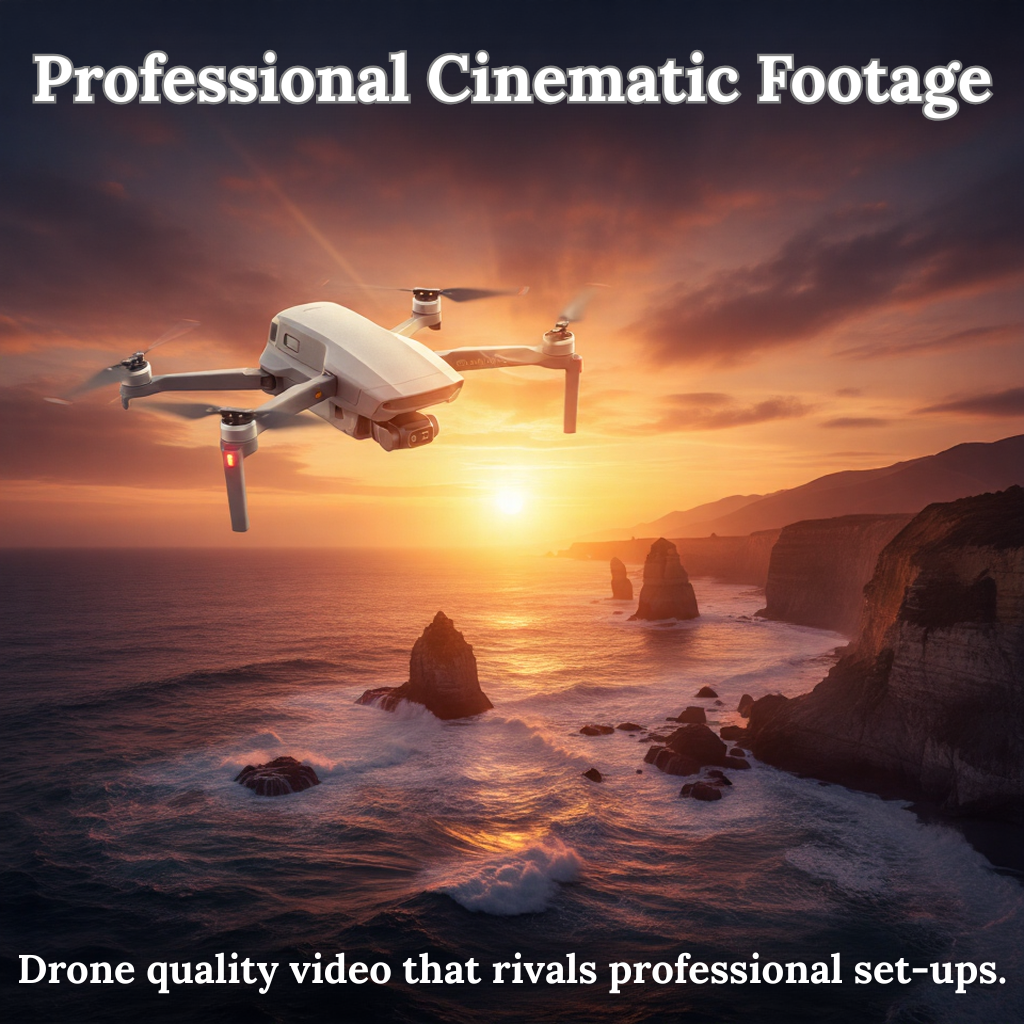 Bigly Brothers Walker-Air Mini SE FPV Drone with Built-In Screen Controller, 48MP Camera, GPS