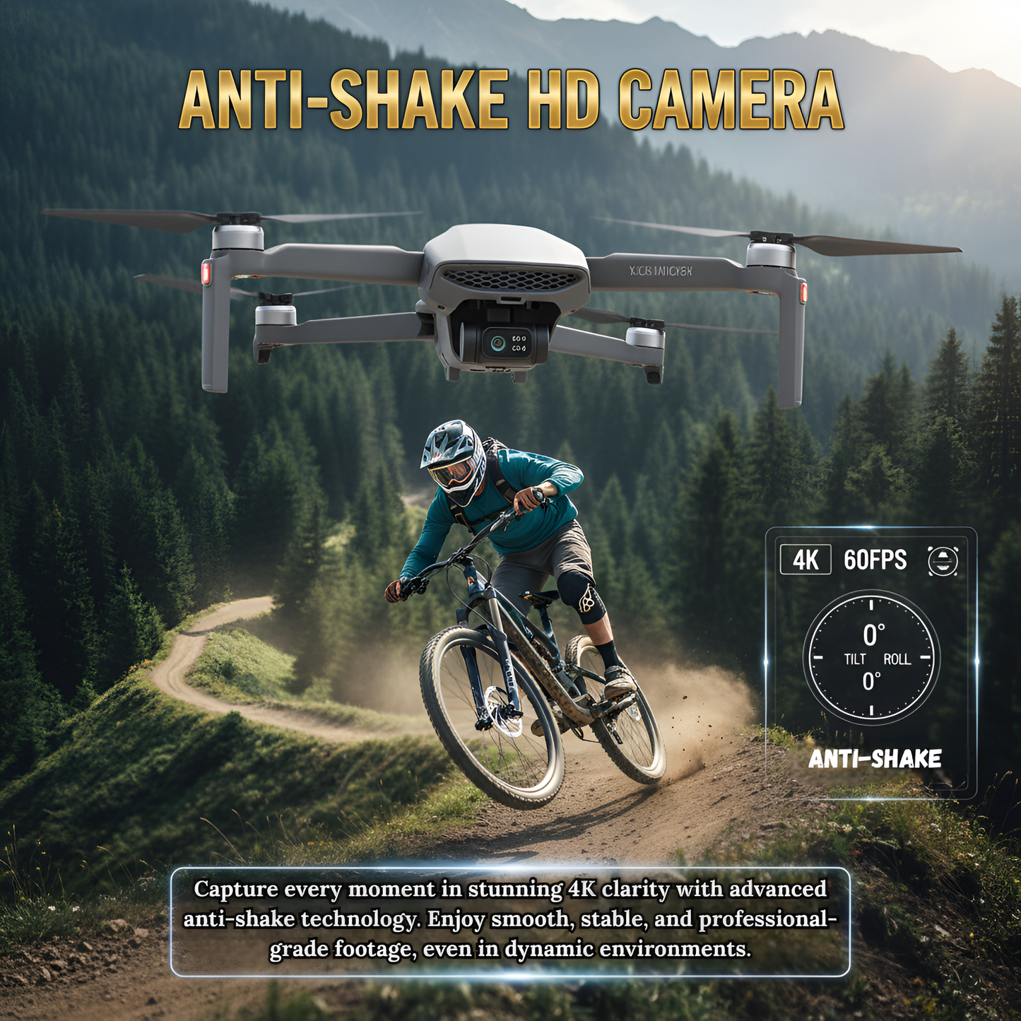 New Release The Bigly Brothers Walker-Air Mini SE FPV Drone, Intelligent Voice Control, One Throw Fly, 48 MP Camera, 58-Mins Flight, 4km Range, 3-Axis Gimbal, GPS System, Follow Me Mode, Below 249g