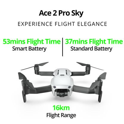 The Bigly Brothers Ace 2 Pro Sky Voyager Intrepid Class GPS Drone, 20MP Camera, 90-Mins Flight, 16km Range, Ultra-Stable 3-Axis Gimbal, Level 8 Wind Resistance, Waterproof/Snowproof, Heavy Duty Professional Grade Drone