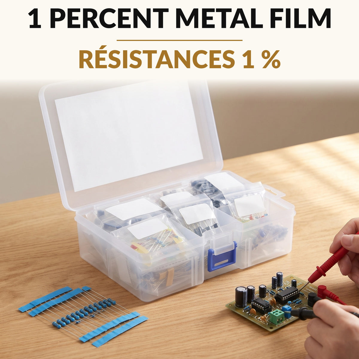 1390-Piece Electronic Components Kit