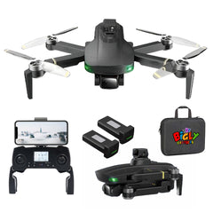 The Bigly Brothers Midnight Specter GPS Drone, 5 Directional Obstacle Avoidance, GPS Smart Return, 1km Range, Dual Camera 4k, Below 249 Grams, Carrying Case Included