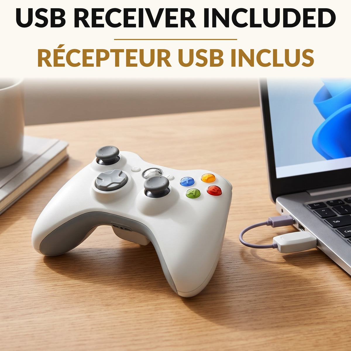 Wireless Controller with USB Receiver