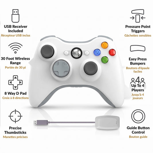 Wireless Controller with USB Receiver
