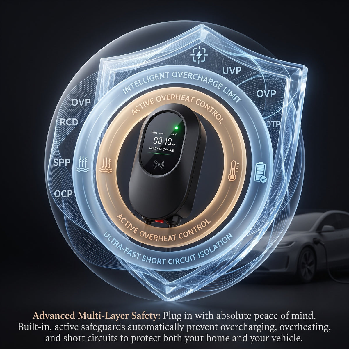 Edison Level 2 EV Charger — 9.6 kW Home Charging Station