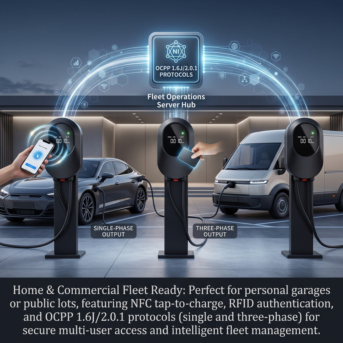 Edison Level 2 EV Charger — 9.6 kW Home Charging Station